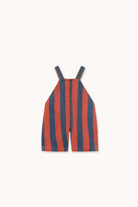 Red Stripes Baby Denim Dungarees