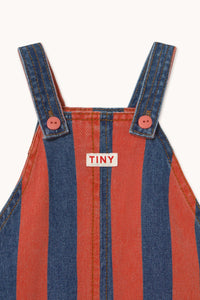 Red Stripes Baby Denim Dungarees