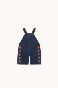 Mini Mushrooms Embroidered Dungarees