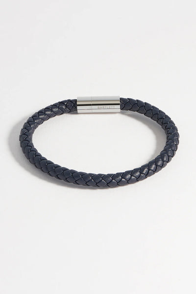 Navy Leather Wrap Bracelet