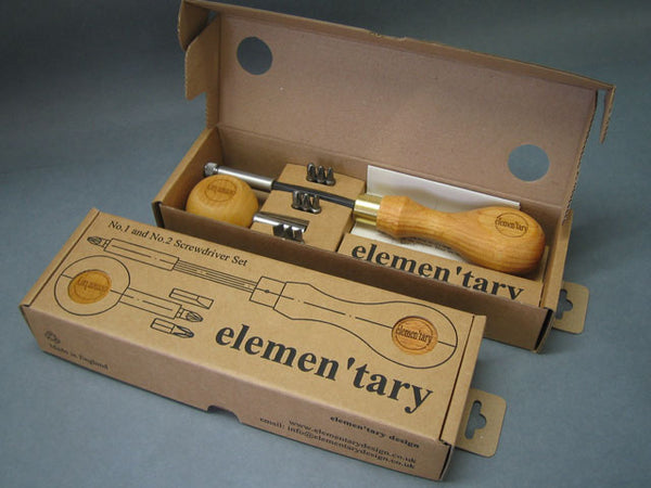 No. 3 Screwdriver Sets - Small and Large Handles + 9 bits