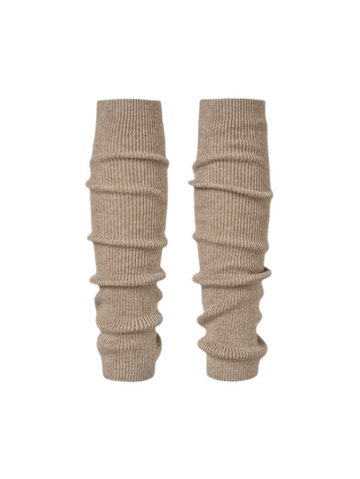 Woona Leg Warmer - Dark Beige Melange