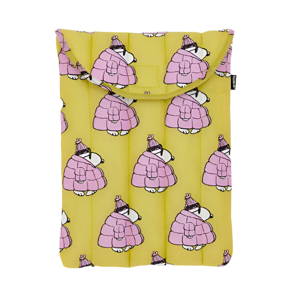 Puffy Laptop Sleeve 13"14" - Snoopy Pink
