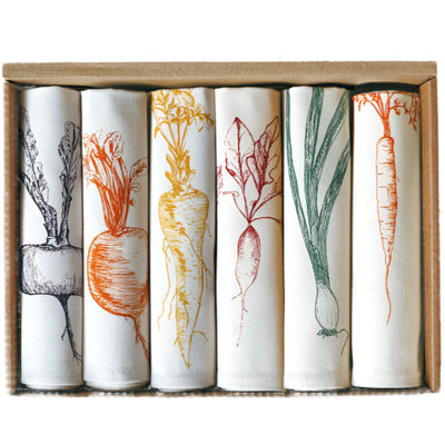 Napkin Gift Set of 6 - Mixed Veg