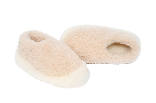 Wool Slippers - Beige