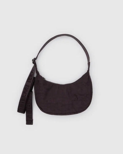 Small Nylon Crescent Bag - Black