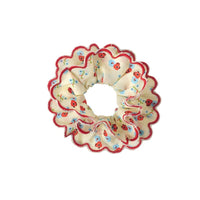 Martha Ditsy Scalloped Scrunchie