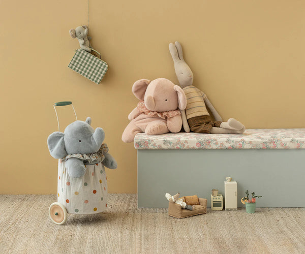 Elephant Plush, Big - Powder
