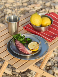 Outdoor Market Steel Plate - Medium - Set Of 2