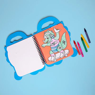 Super Colouring & Stickers Book - Dino