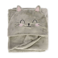 Cosy Hugs Hooded Blanket - Kitty