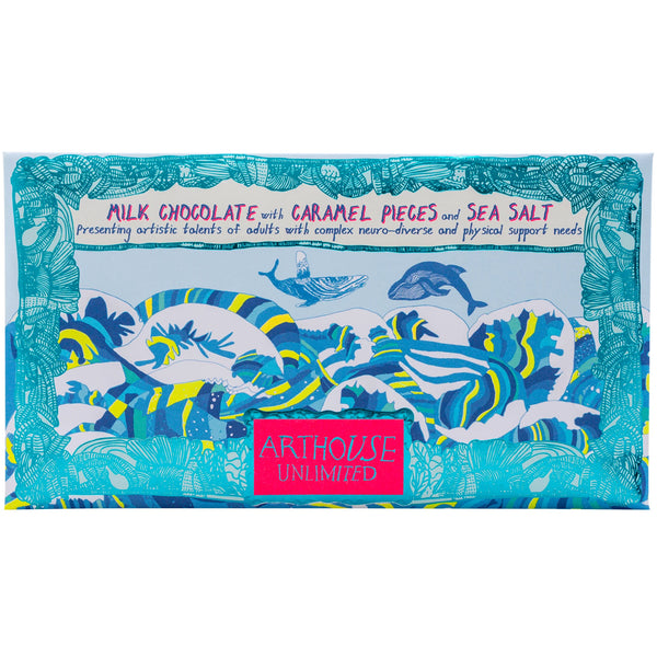 Swim with Whales Milk Chocolate Bar With Caramel & Sea Salt