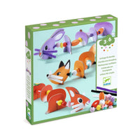 Pipe Cleaner Threading Kit - Cute Animals