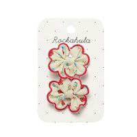 Martha Ditsy Scallop Bow Clips