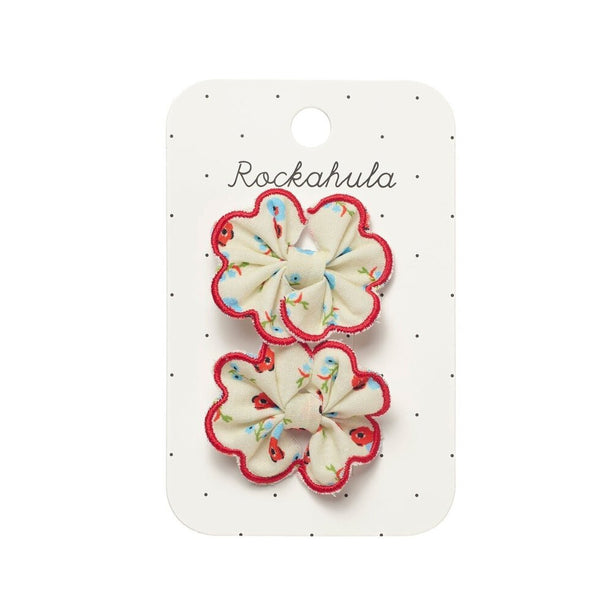 Martha Ditsy Scallop Bow Clips