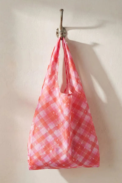 Big Baggu - Pink Star Plaid