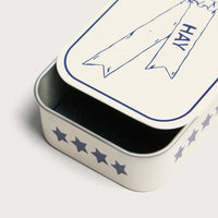 Dog Treat Tin - Small - Blue And White