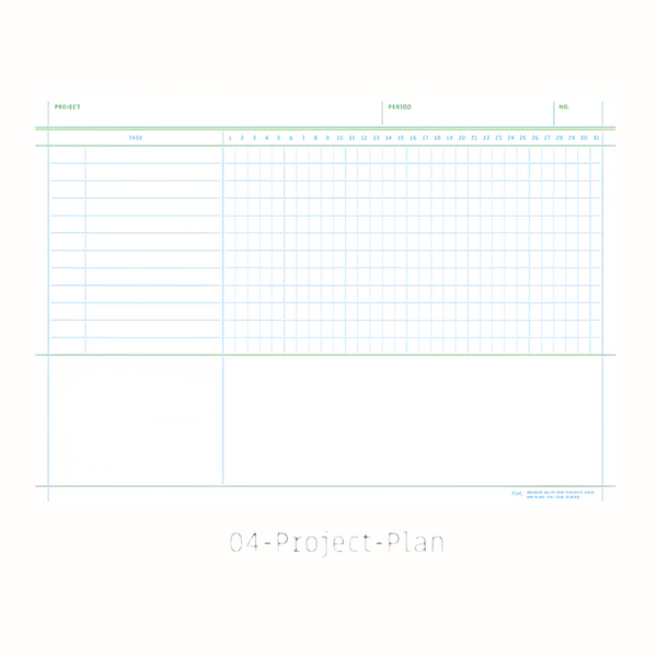 Flat Notepad (A4) Project Plan