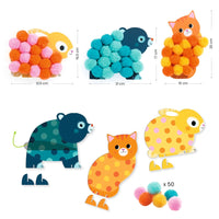 Pompom Collage - Animals