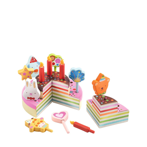 Happy Birthday Cake - Wooden Play Food