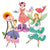 Djeco - Fairies Jumping Jacks Puppet Transfer Craft Kit