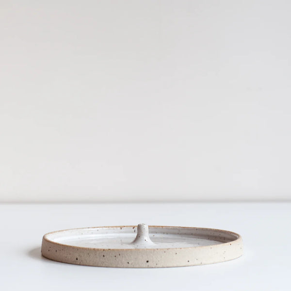 Incense Holder - Gloss White & Speckled