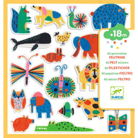 Textured Stickers - 60 Felt Animals Everywhere