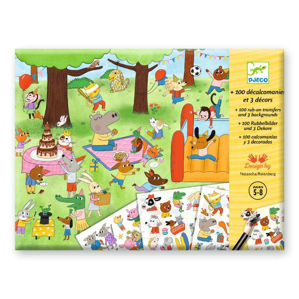 Party Time Rub on Transfer Kit