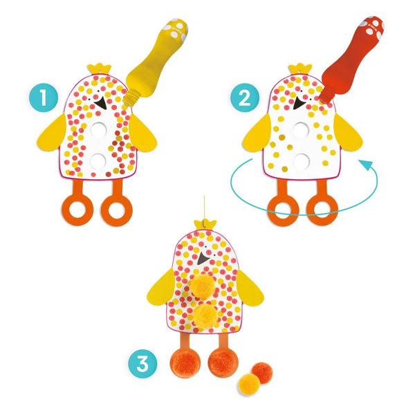 Dots and Pompons Colouring for Little Ones - In the Sky