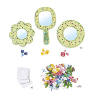 Pretty Flowers DIY Mirror Set