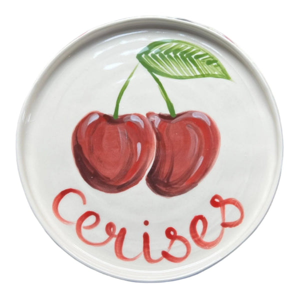 Cerises Plate - Medium