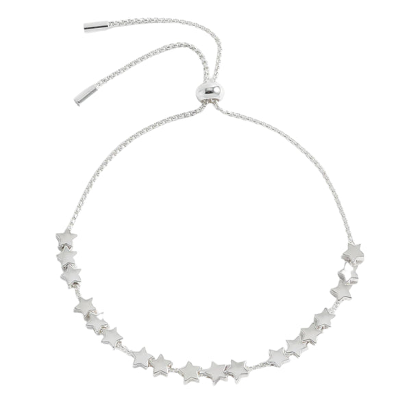 Stars So Bright Slider Bracelet - Silver Plated