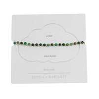 Amelia Bracelet - Green Quartz Gold Plated
