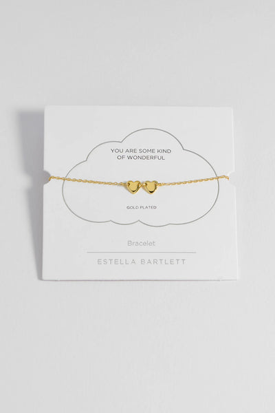 Gold Connected Hearts Bracelet