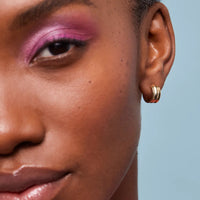 Chunky Gold Textured Hoops - Gold Plated