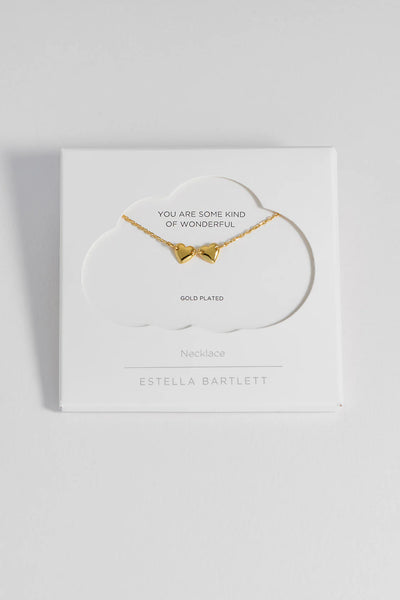Gold Connected Hearts Necklace