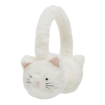 Cream Kitty Cat Earmuffs