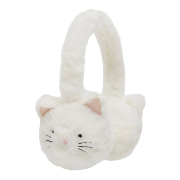 Cream Kitty Cat Earmuffs