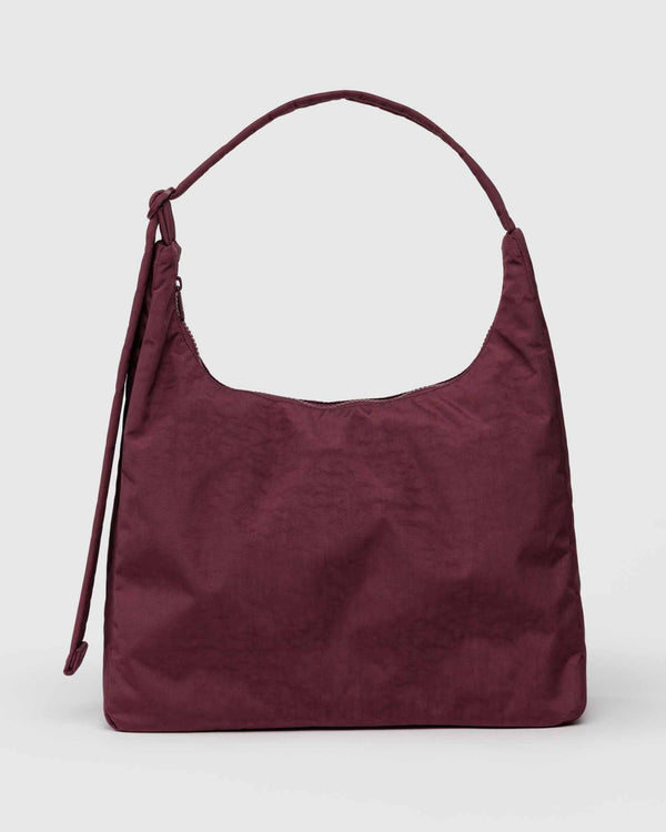 Nylon Shoulder Bag - Mahogany