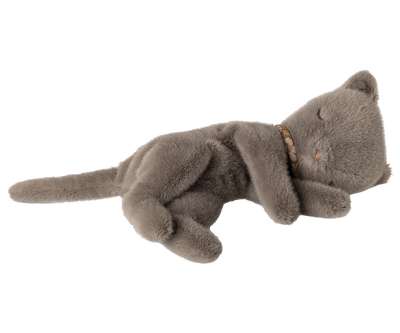 Sleeping Kitten Plush Small - Grey