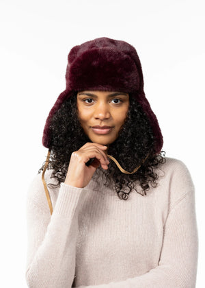 Lucerne Bomber Hat - Aubergine