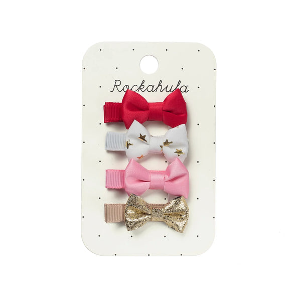 Festive Mini Bow Clips