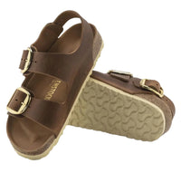 Milano Big Buckle - Oiled Leather - Cognac