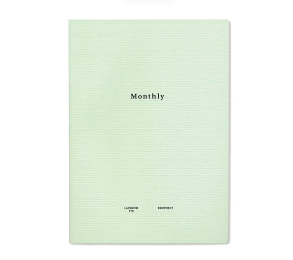 Laconic Style Notebook - Monthly