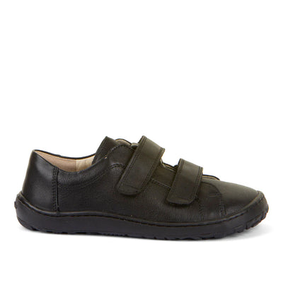Alex Barefoot School Shoe - Black Matte Leather