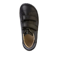 Alex Barefoot School Shoe - Black Matte Leather