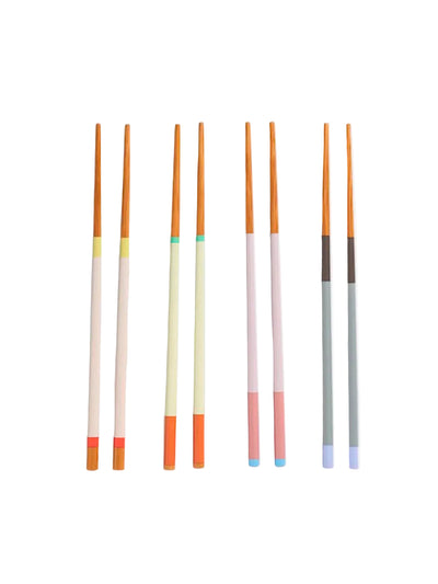 Colour Stick Chopsticks Set of 4 - Pastel