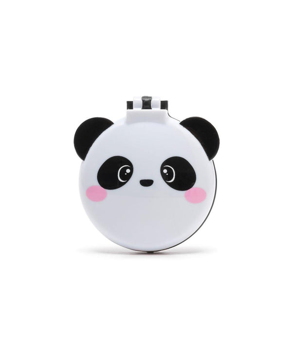 Hairbrush With Mirror - Panda
