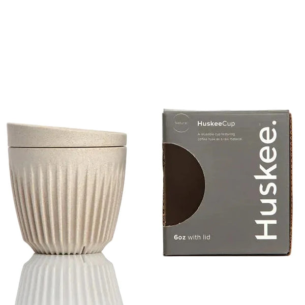 Huskee Cup & Lid 6oz - Natural
