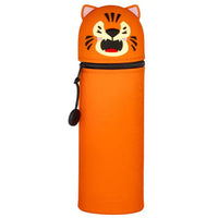2 in 1 Silicone Pencil Case - Kawaii Tiger